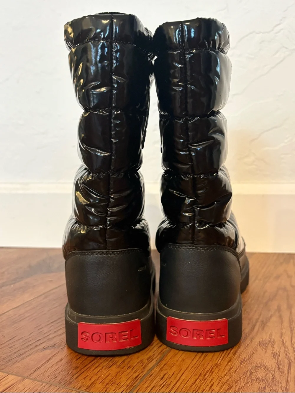 Sorel Joan of Arctic Next Lite Mid Puffy Black Waterproof Boots 8.5